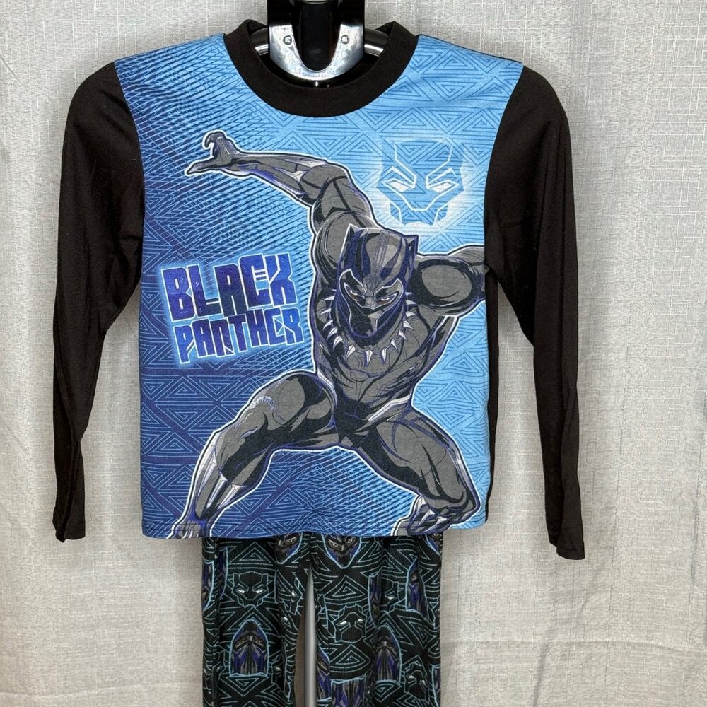 Marvel - Black Panther - Long Sleeve Pajama Pants Set - Size 12